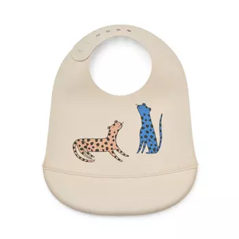 Набор детских нагрудников LIEWOOD "Tilda Leopard", 2 шт, песочный, '23