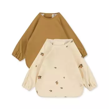 Набор детских нагрудников с рукавами Konges Slojd "French Oak", 2 шт, французский дуб