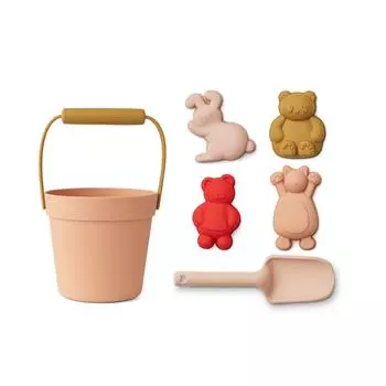 Набор для пляжа и песочницы LIEWOOD "Dante Классика", мульти микс с розовым