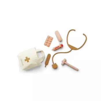 Игрушечный набор доктора LIEWOOD "Lennart", мульти микс с розовым