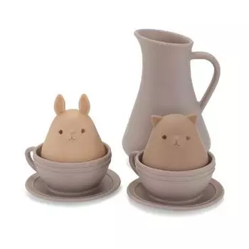 Набор игрушек для ванной Konges Slojd "Кувшин и чашки", лиловый