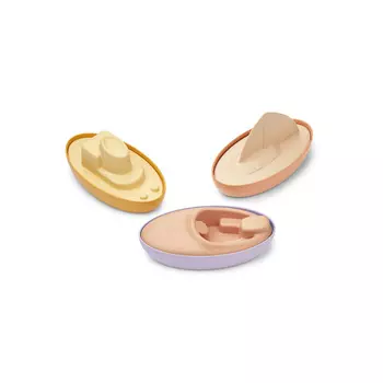 Набор игрушек для ванной LIEWOOD "Deborah Кораблики", 3 шт, мульти микс с темно-розовым