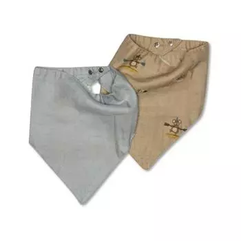 Набор муслиновых нагрудников nuuroo "Villads Surfer", 2 шт, серфер с пыльно-голубым