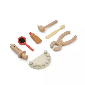 Игрушечный набор стоматолога LIEWOOD "Frank", мульти микс с розовым