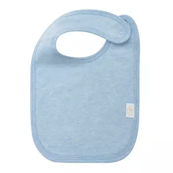 Нагрудник Babybu "Pale Blue Melange", голубой