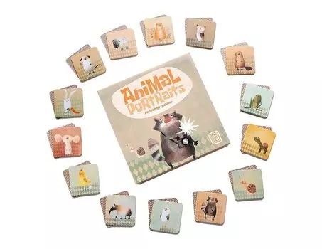 Настольная игра Marbushka "Портреты животных"