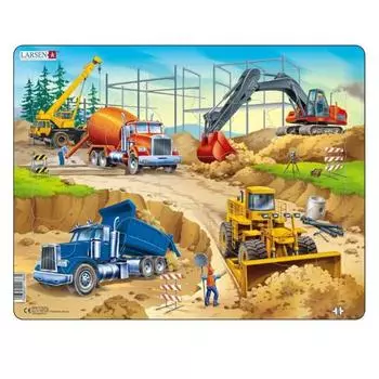 Пазл LARSEN "Стройка", 70 элементов
