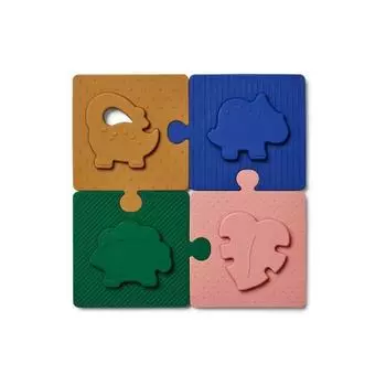 Пазл LIEWOOD "Динозавр", мульти микс c зеленым