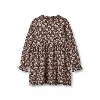 Платье из мягкого джерси Wheat "Eliane Raven Anemones", цветочный шоколад