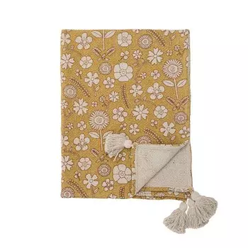 Плед Bloomingville MINI "Camille", желтый, 100 х 80 см