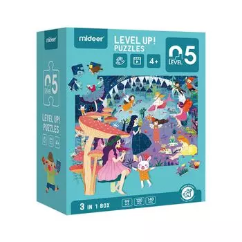 Развивающий пазл Mideer "Сказочный мир", 3 в 1