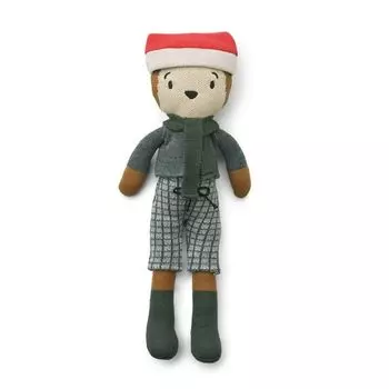 Рождественская кукла LIEWOOD "Медведь Robert Сhristmas", мульти микс с песочным, 30 см