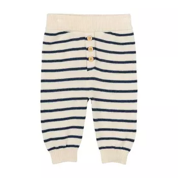 Штанишки вязаные THE NEW Siblings "Baby Norton Mood Indigo Striped", морская полоска