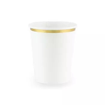 Стаканы Party Deco белые, 6 шт