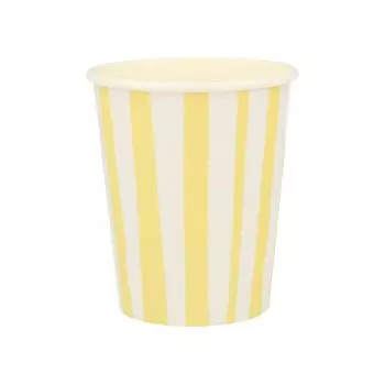 Стаканы в желтую полоску Meri Meri, 8 шт