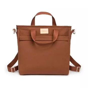 Сумка-рюкзак Nobodinoz "On The Go Clay", глиняная коричневая, водонепроницаемая, 32 x 32 см