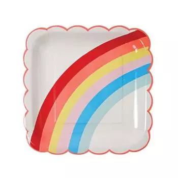 Тарелки Meri Meri "Радуга", большие