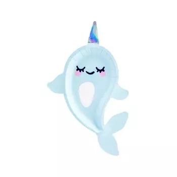 Тарелки Party Deco "Нарвал", 6 шт