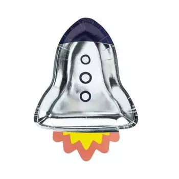 Тарелки Party Deco "Ракеты", 6 шт