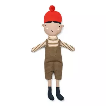 Текстильная кукла LIEWOOD "Hao Christmas", мульти микс, 30 см