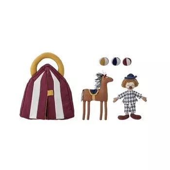 Текстильный игровой набор Bloomingville MINI "Theobald", 6 предметов, мульти с красным