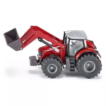 Трактор SIKU "Massey Ferguson", с фронтальным погрузчиком