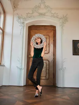 Выкройка: Атласные брюки 7/8