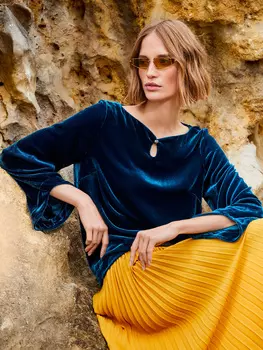 Выкройка: Бархатная блузка