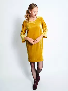 Выкройка: Бархатное платье