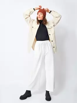 Выкройка: Бархатные брюки прямого кроя