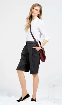 Выкройка: Бермуды с отворотами