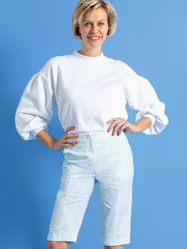 Выкройка: Бермуды с рельефными швами