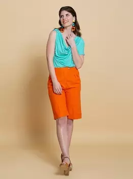 Выкройка: Бермуды со складками