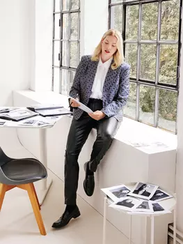 Выкройка: Блейзер с узкими лацканами