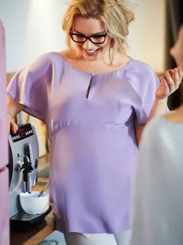 Выкройка: Блуза с цельнокроеными рукавами-крылышками