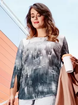 Выкройка: Блуза с рукавами 7/8