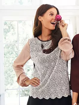 Выкройка: Блузка из разнофактурных тканей