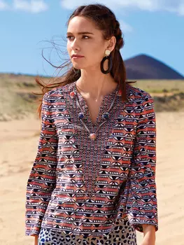 Выкройка: Блузка А-силуэта