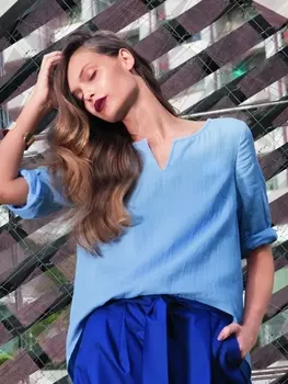 Выкройка: Блузка А-силуэта