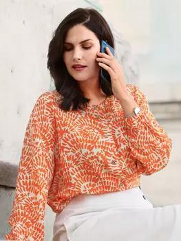 Выкройка: Блузка без воротника