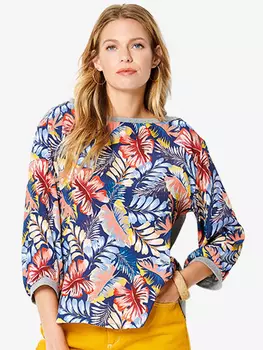 Выкройка: Блузка из двух видов тканей