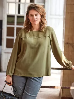 Выкройка: Блузка на кокетке