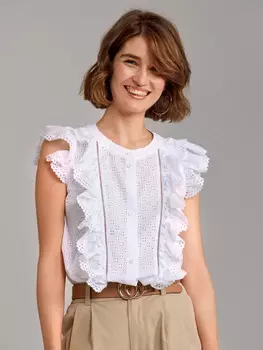 Выкройка: Блузка расклешенного силуэта