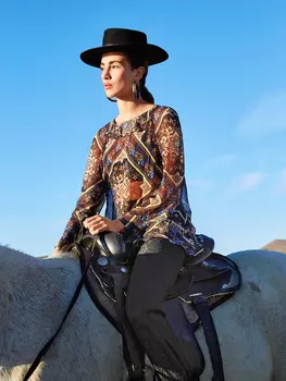 Выкройка: Блузка расклешенного силуэта