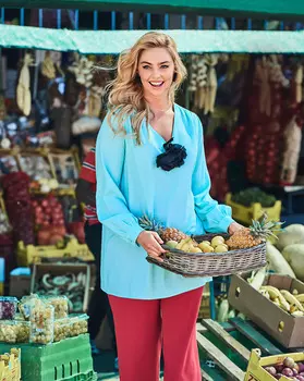 Выкройка: Блузка расклешенного силуэта