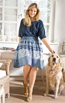 Выкройка: Блузка расклешенного силуэта