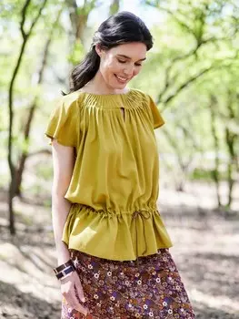 Выкройка: Блузка расклешенного силуэта