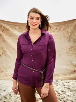 Выкройка: Блузка рубашечного кроя