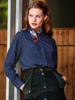 Выкройка: Блузка рубашечного кроя