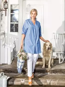 Выкройка: Блузка рубашечного кроя